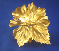 Pure 24k Gold Leaf Carnation Brooch