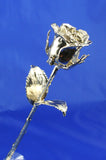 A Real Natural Rose Preserved and Dipped in Platinum - 15cms (7") long - Small