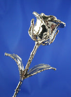A Real Natural Rose Preserved and Dipped in PLATINUM