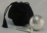 Platinum Golf Ball with Tee -  Playable x 1