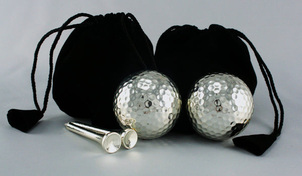Platinum Golf Ball with Tee -  Playable x 2