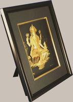 Lord Lakshmi in Pure 24k Gold Leaf - Our 3d Indian Gods Range